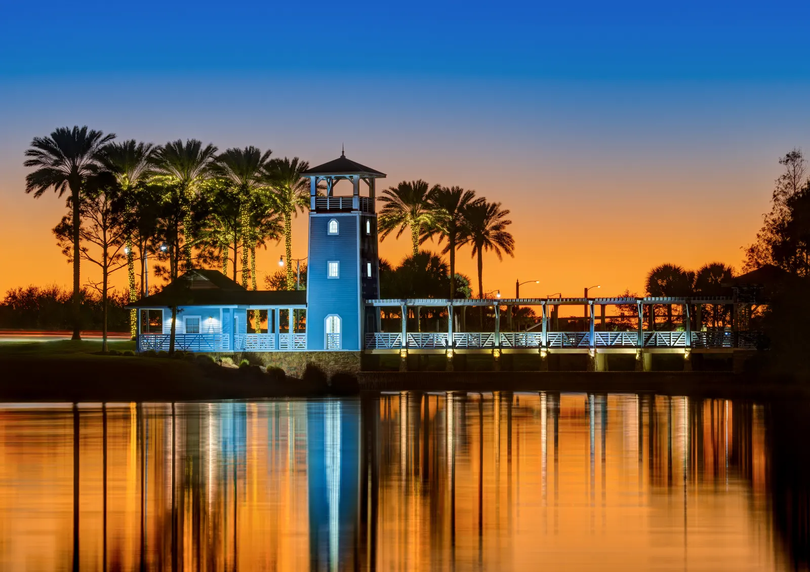 Lake Tradition at twilight